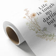 Botanical Typography Art Print – Motivational Quote on Canvas