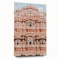 Acrylic glass landscape artwork showcasing a scenic castle view, designed for wall display with decorative pins. The vibrant colors and intricate details enhance any room's decor.