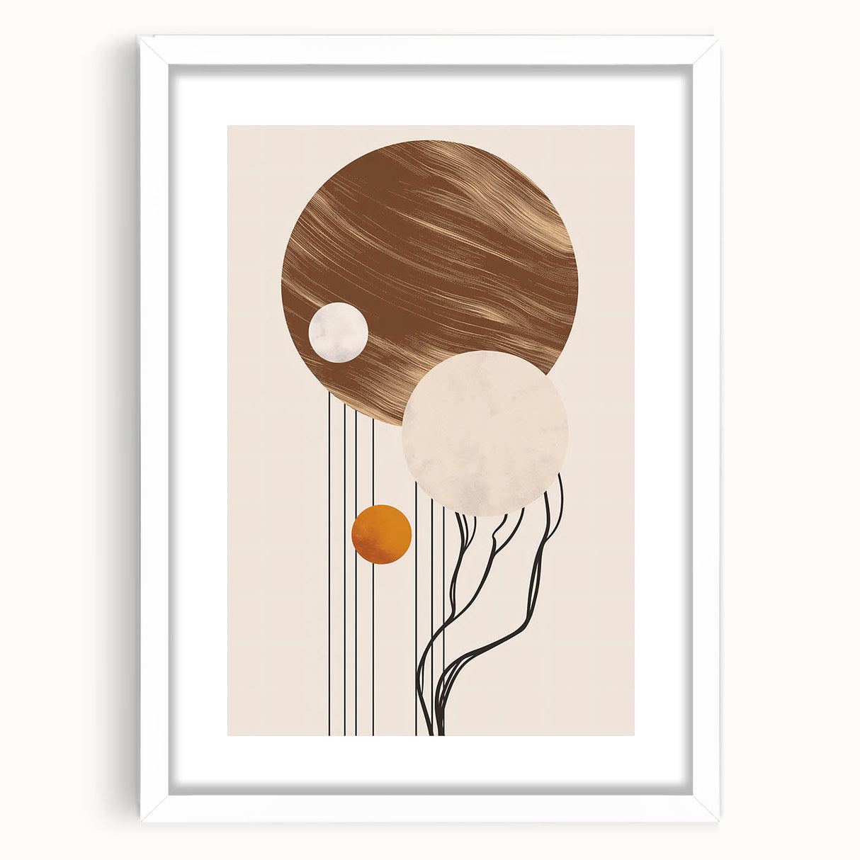 Canvas Art for Dining Area - Contemporary Geometric Wall Decor
