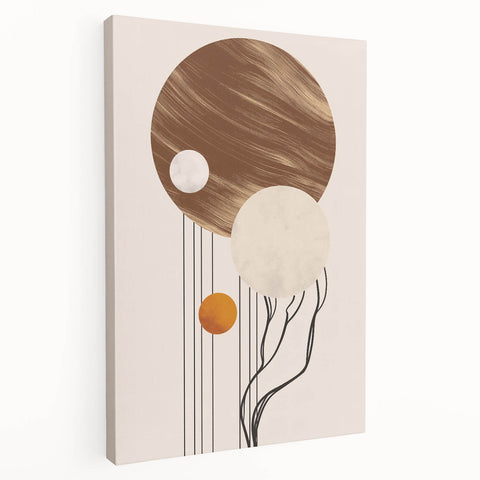 Canvas Art for Dining Area - Contemporary Geometric Wall Decor