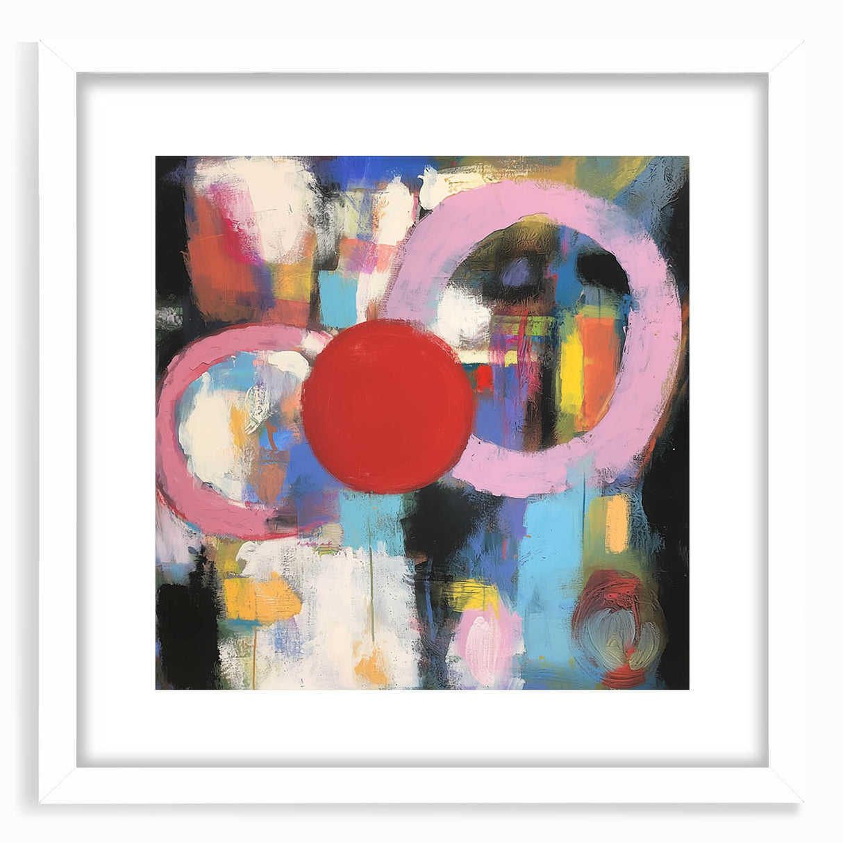 Colorful Abstract Wall Art – Large Modern Canvas for Living Room