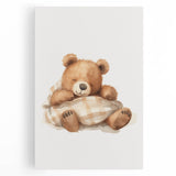 Sleeping Teddy Bear Nursery Wall Art – Baby Room Decor Prints