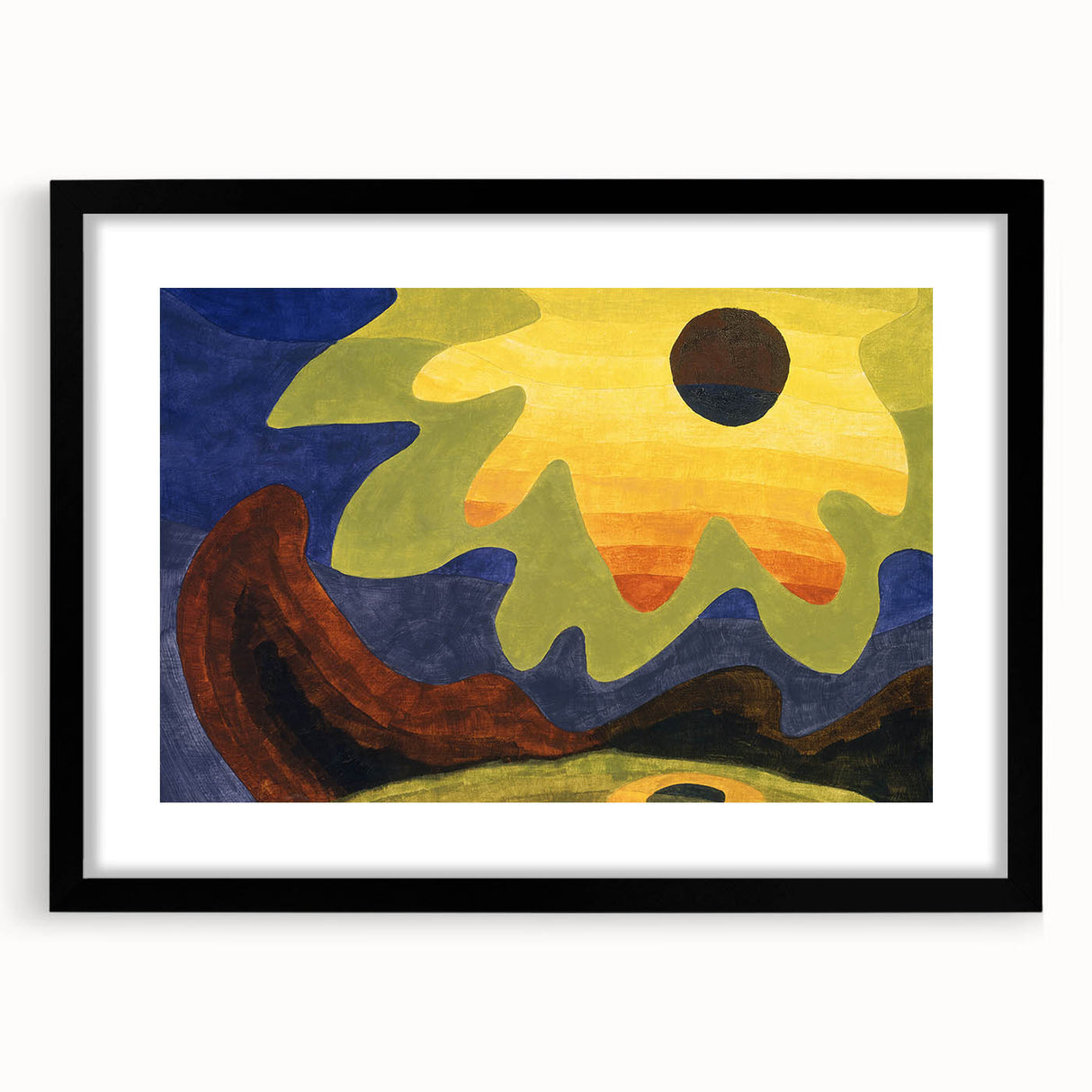 Abstract Sun Landscape - Vibrant Modern Art Print by Arthur Dove