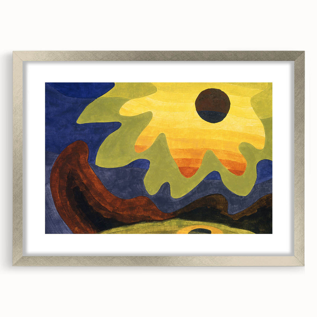 Abstract Sun Landscape - Vibrant Modern Art Print by Arthur Dove