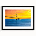 Abstract art print of a Danish landscape in vibrant colors on a textured, extra large canvas, ideal for living room decor.