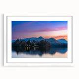 Textured art print featuring abstract depiction of Cumbria, England in muted earth tones on a framed white matte canvas.