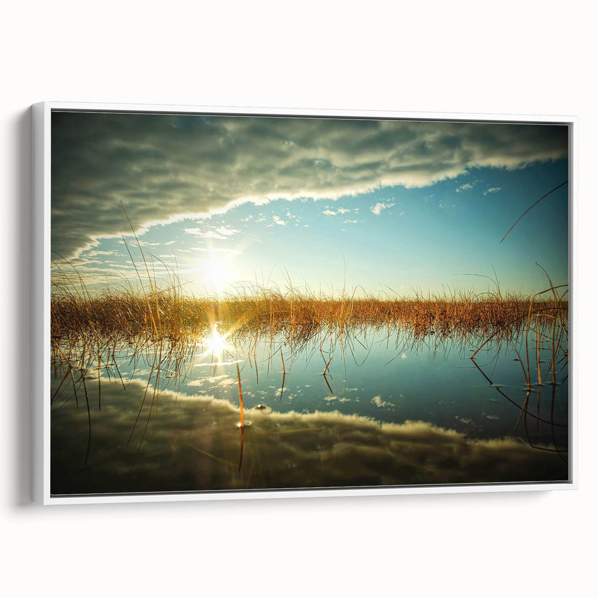 Vintage poster art of a European Estonian scenery on a framed canvas, featuring colorful art with black accents.