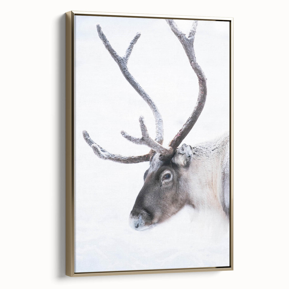 Framed canvas of a vintage-style Finnish landscape in muted gold and black tones, ideal for bedroom wall decor.
