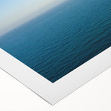 Art deco poster featuring a serene South France landscape on rolled canvas, fitting for dining room decor.