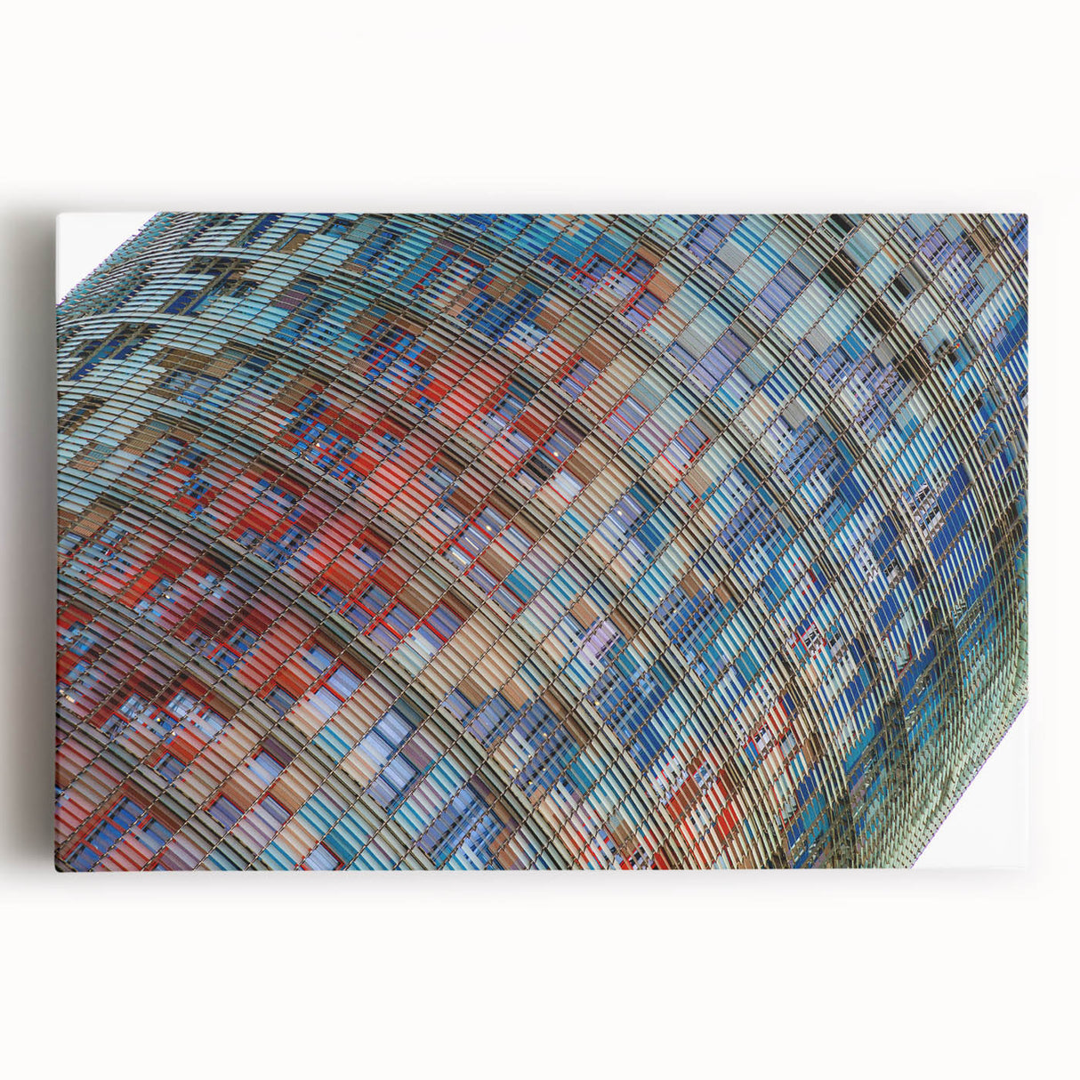 Black and white large art print of Barcelona skyline on stretched canvas, ideal for kitchen wall art or bedroom ambiance.
