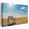 Panoramic canvas print of Oman scenery in earth tones, suitable for kitchen wall art.