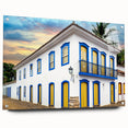 Acrylic glass print of a large abstract depiction of a Brazilian landscape, ideal for dining room decor.