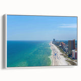 Vintage poster art of Alabama scenery in vibrant colors on a large framed canvas, suitable for living room decor.