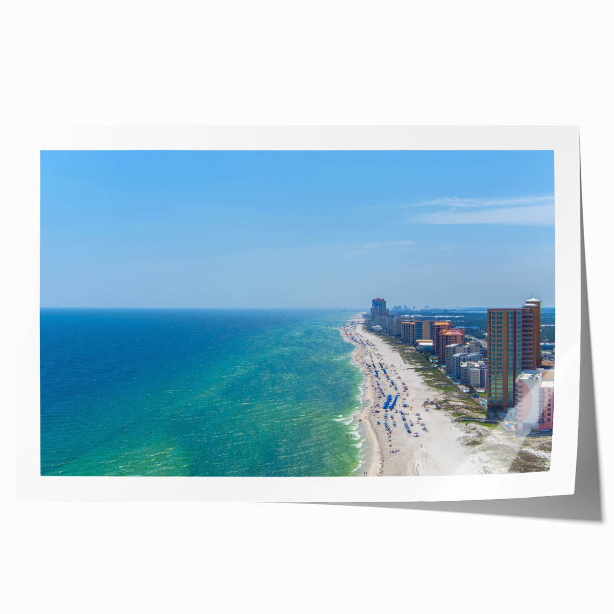 Extra large rolled print of Alabama scenery with vibrant floral elements, ideal for dining room wall art.