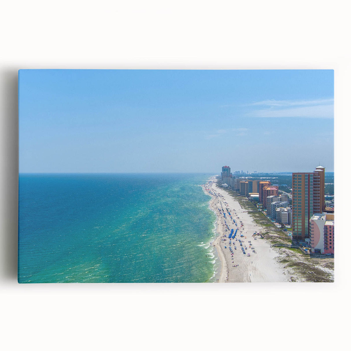 Black and white stretched canvas of Alabama scenery, ideal for kitchen wall art.