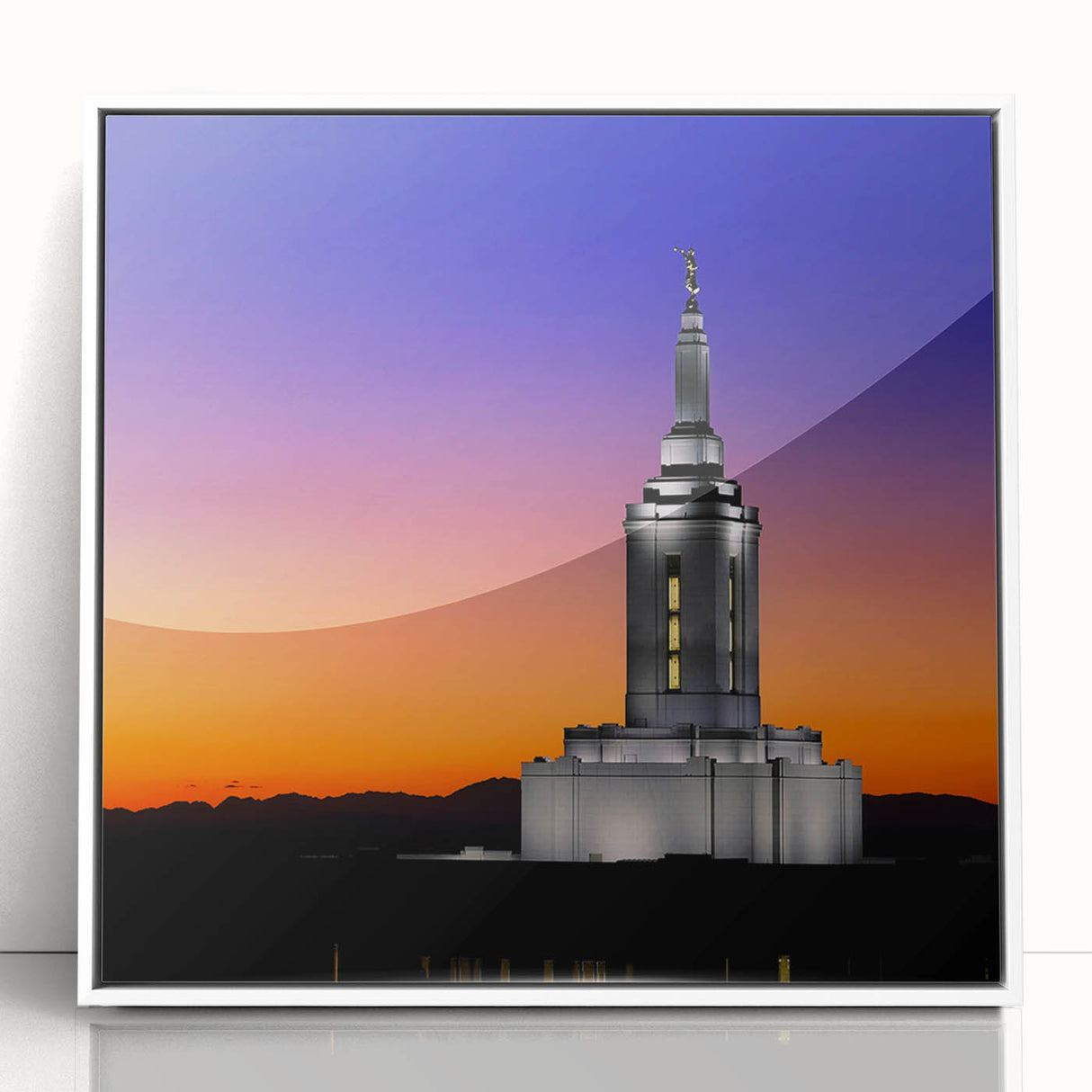 Art Deco style poster featuring Idaho scenery in pastel shades, framed acrylic, ideal for nursery wall art.