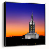 Black and white landscape art painting of Idaho scenery on framed canvas, ideal for bedroom wall decor.