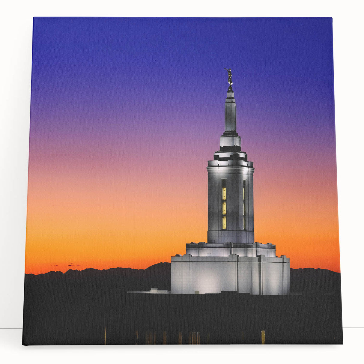 Black and white stretched canvas of Idaho scenery, ideal for kitchen wall art or bedroom decor.