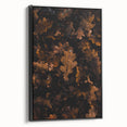 Black and white framed canvas depicting a vintage-style landscape with bare trees, ideal for bedroom decor.