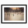 Abstract art print with vibrant, colorful swirls on a textured, extra-large canvas, framed in black.