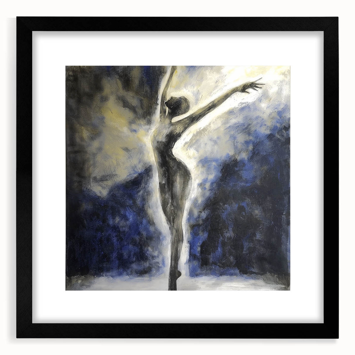 Elegant Dancer Living Room Wall Art – Large Canvas & Framed Print