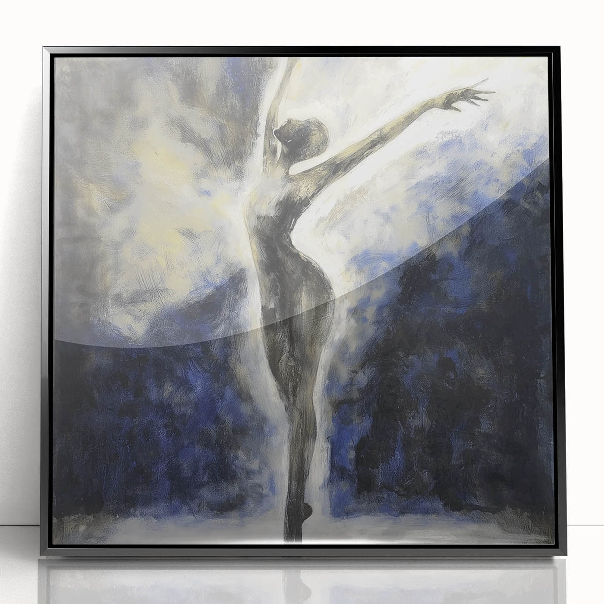 Elegant Dancer Living Room Wall Art – Large Canvas & Framed Print