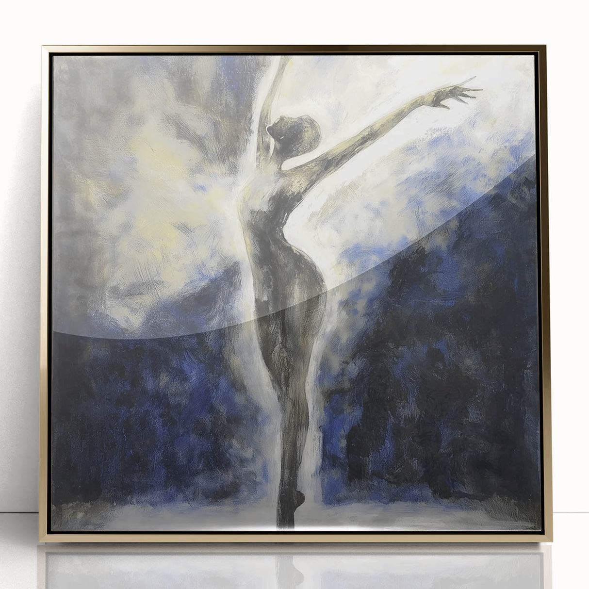 Elegant Dancer Living Room Wall Art – Large Canvas & Framed Print