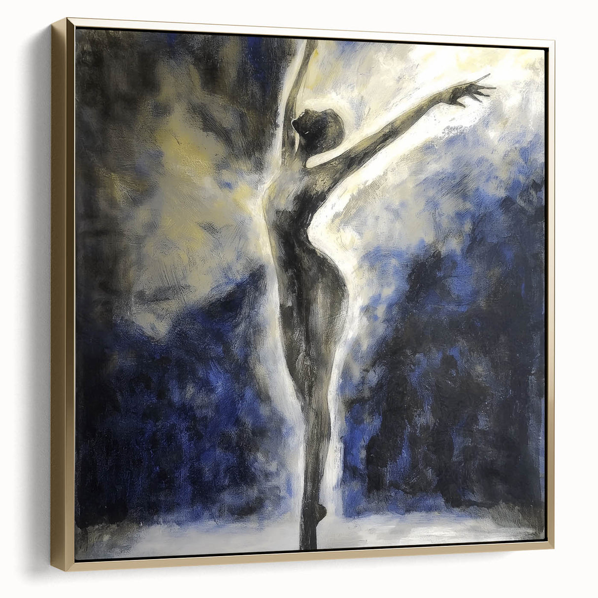 Elegant Dancer Living Room Wall Art – Large Canvas & Framed Print