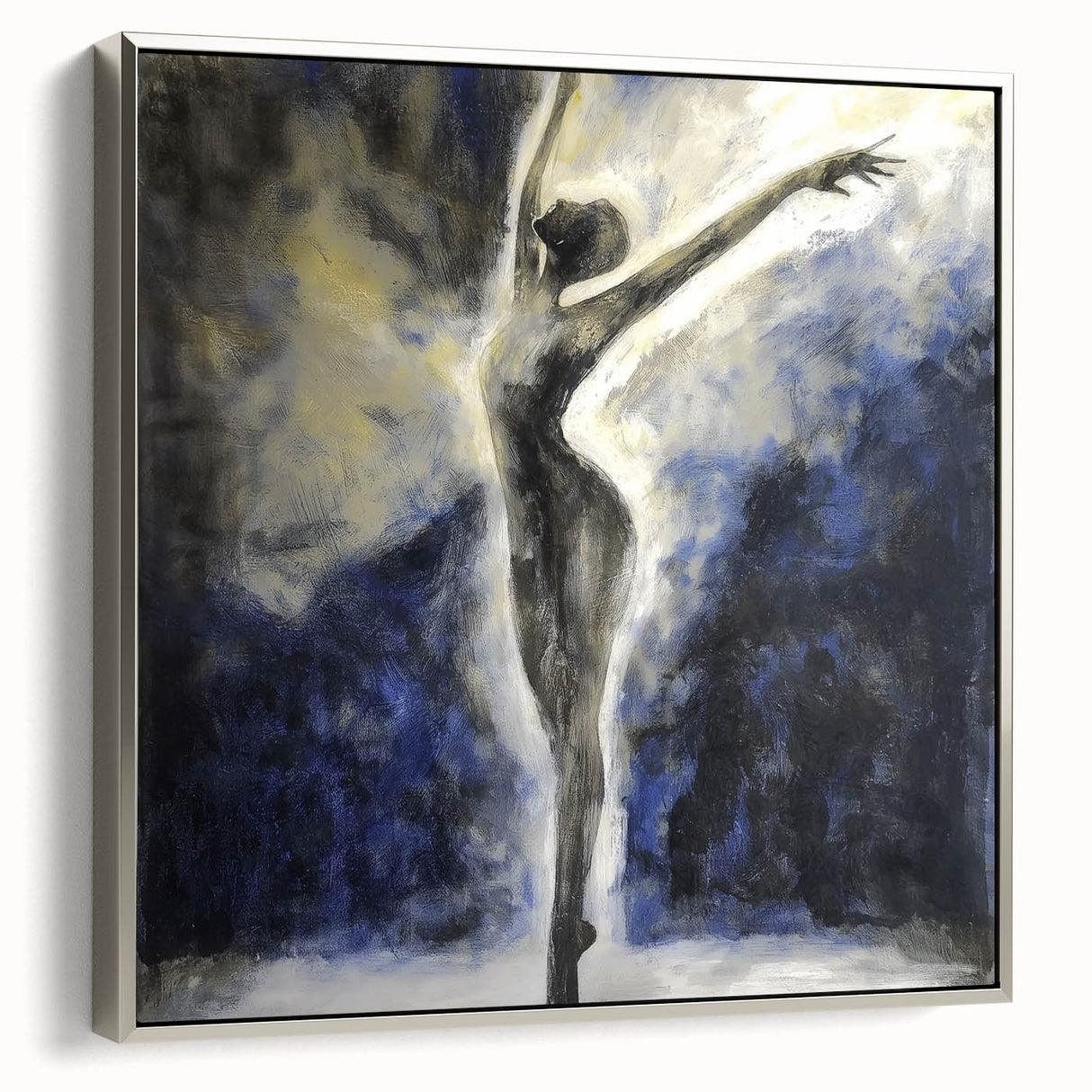 Elegant Dancer Living Room Wall Art – Large Canvas & Framed Print