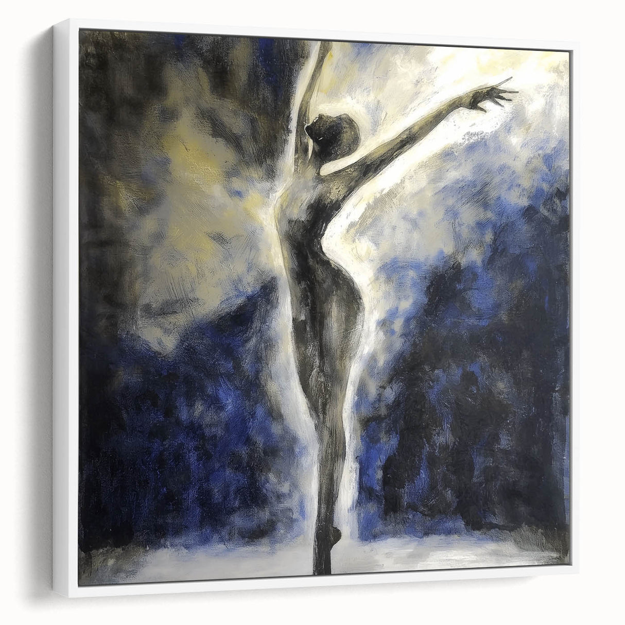 Elegant Dancer Living Room Wall Art – Large Canvas & Framed Print