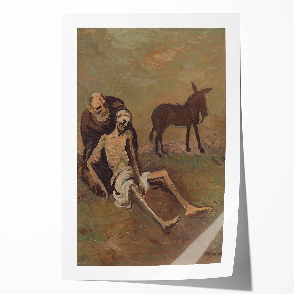 Expressionist Art: The Good Samaritan | Poignant Modern Wall Art