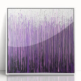 Abstract floral artwork in a white frame, showcasing vibrant colors and intricate designs, ideal for enhancing modern home decor or office spaces.