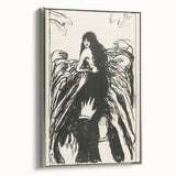 Expressionist Art: The Hands | Bold Black-and-White Munch Print