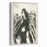 Expressionist Art: The Hands | Bold Black-and-White Munch Print