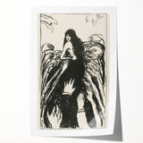 Expressionist Art: The Hands | Bold Black-and-White Munch Print