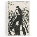 Expressionist Art: The Hands | Bold Black-and-White Munch Print