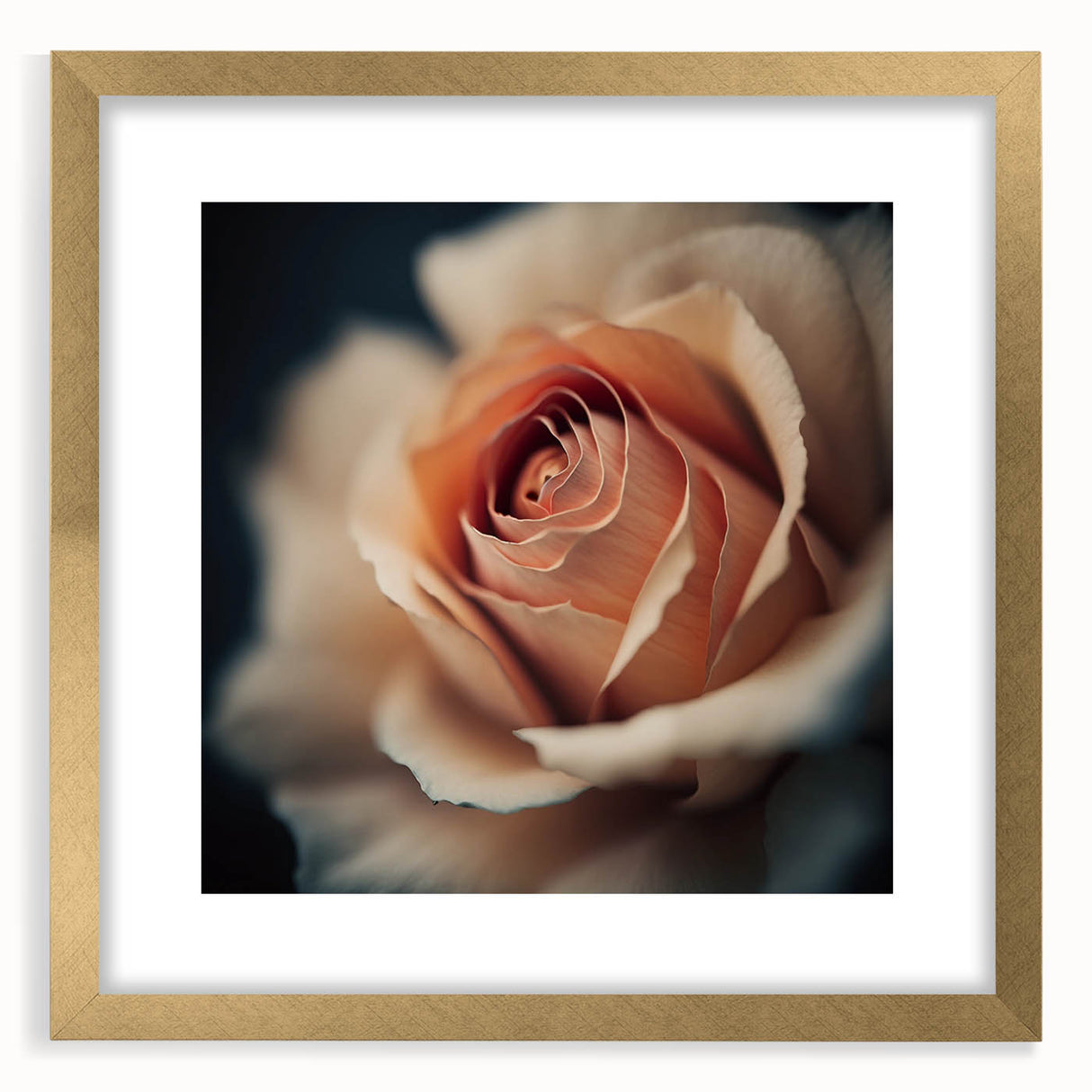 Elegant Rose Living Room Wall Art – Large Framed Floral Canvas