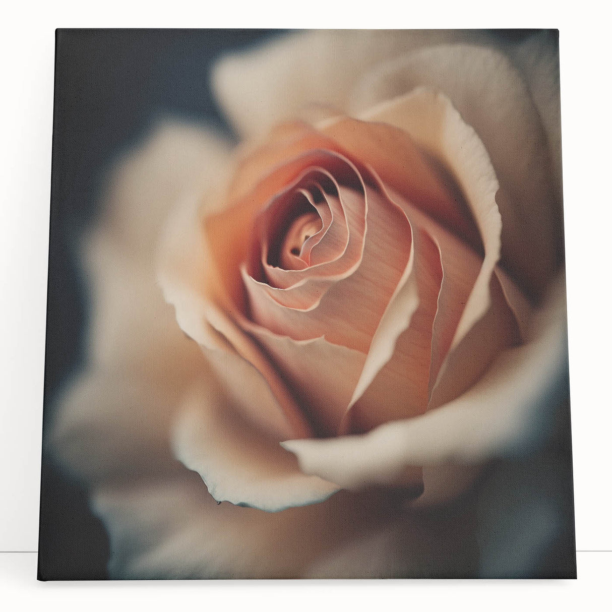 Elegant Rose Living Room Wall Art – Large Framed Floral Canvas