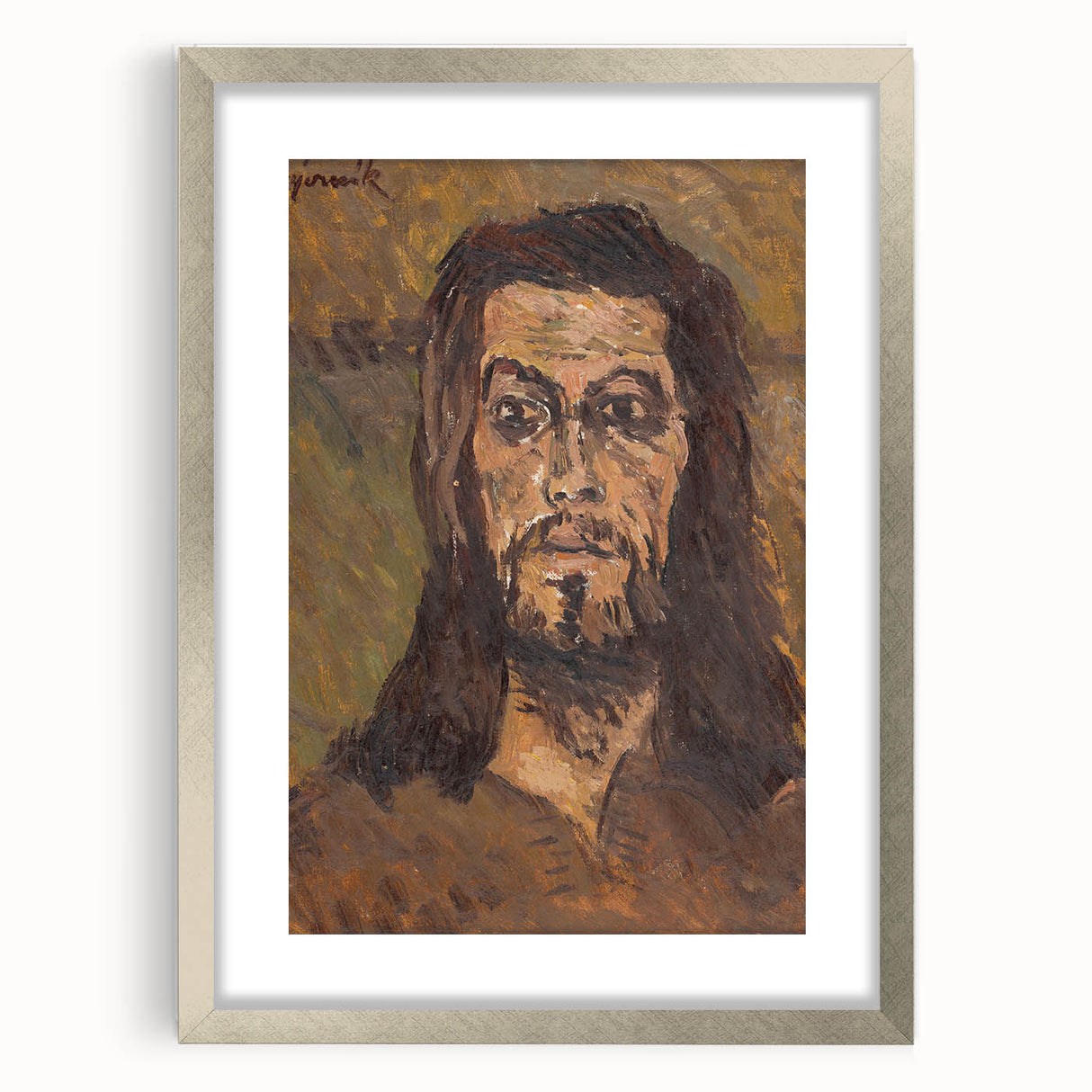 Expressionist Art: The Head of Saint John | Majerník Spiritual Portrait
