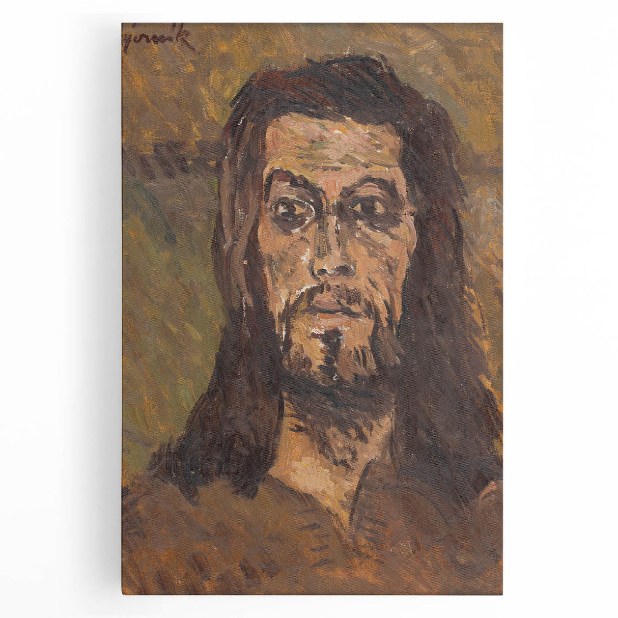 Expressionist Art: The Head of Saint John | Majerník Spiritual Portrait