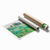 Impressionist Meadow Wall Art - Renoir’s Lush Green Landscape Print