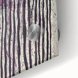 Close-up of a vibrant, abstract floral acrylic painting on glass, showcasing intricate details and vivid colors, perfect for modern home decor.