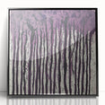 Abstract floral wall art in a sleek black frame, showcasing vibrant colors and intricate designs, perfect for modern home decor. Ideal for adding a touch of elegance to any space.