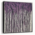 Framed canvas artwork showcasing abstract floral designs in vibrant colors, set against a black background, perfect for modern home decor. The side view emphasizes the canvas depth and elegant framing, ideal for enhancing interior spaces or art collections.