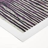 Abstract floral design on rolled canvas, showcasing vibrant colors and intricate patterns, ideal for modern home decor. Packaged securely in a protective tube for easy shipping.