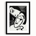 Expressionist Art: The Kiss | Bold Black-and-White Kirchner Print