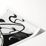 Expressionist Art: The Kiss | Bold Black-and-White Kirchner Print