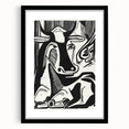 Expressionist Art: The Large Cow Lying Down | Bold Kirchner Print