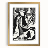 Expressionist Art: The Large Cow Lying Down | Bold Kirchner Print