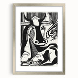 Expressionist Art: The Large Cow Lying Down | Bold Kirchner Print